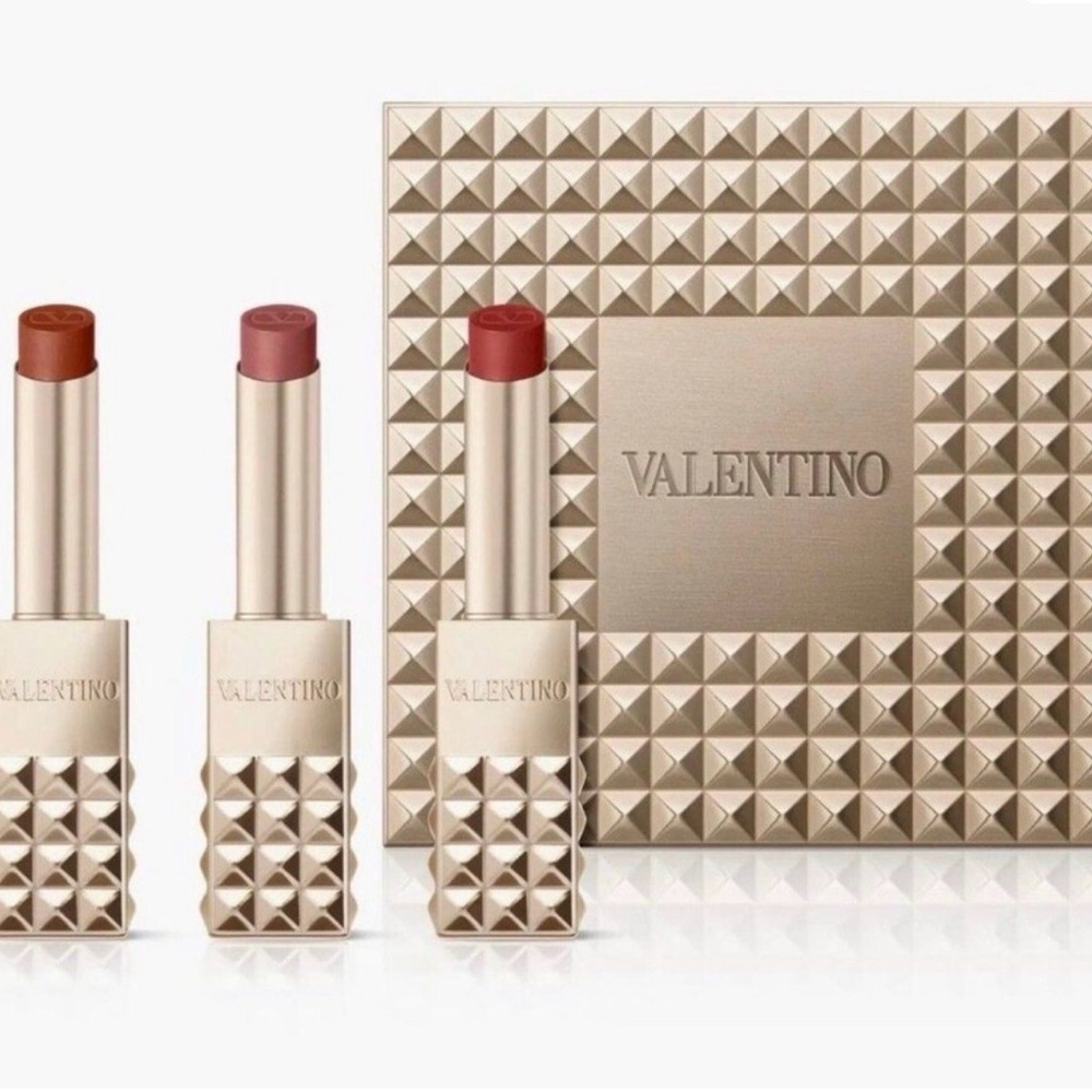 Valentino Spike Trio - Buttery Matte Refillable Lipstick Trio